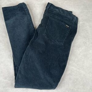 PrAna Corduroy Pants Mens Campfire Slim Fit Tapered Leg in Stormy Night